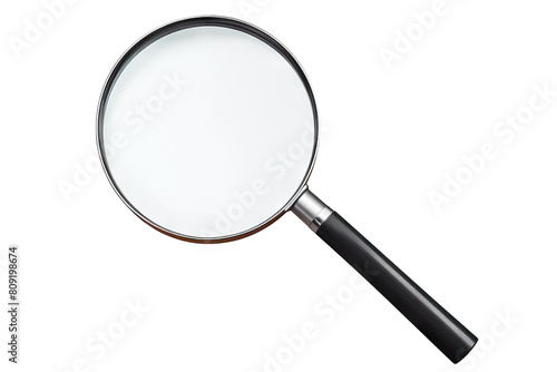 Magnifying Glass Isolated on transparent background. Exploring the magnifying glass a detailed look at science tools in study environments