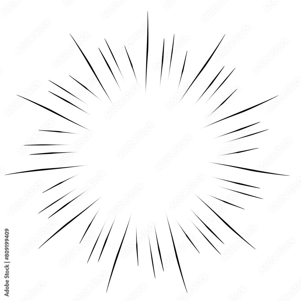 Hand drawn retro sunburst rays design elements Hand drawn retro sunburst rays design elements