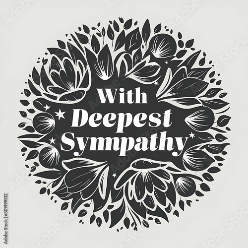 with deepest sympathy