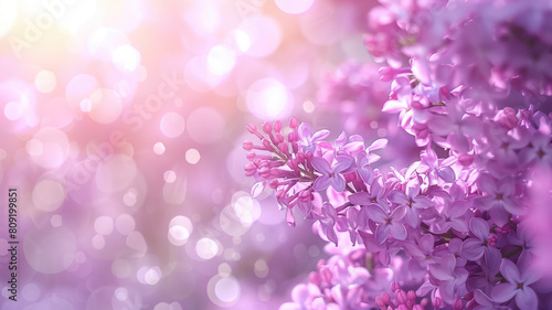 Vibrant lilac flowers in full bloom against a soft bokeh background.