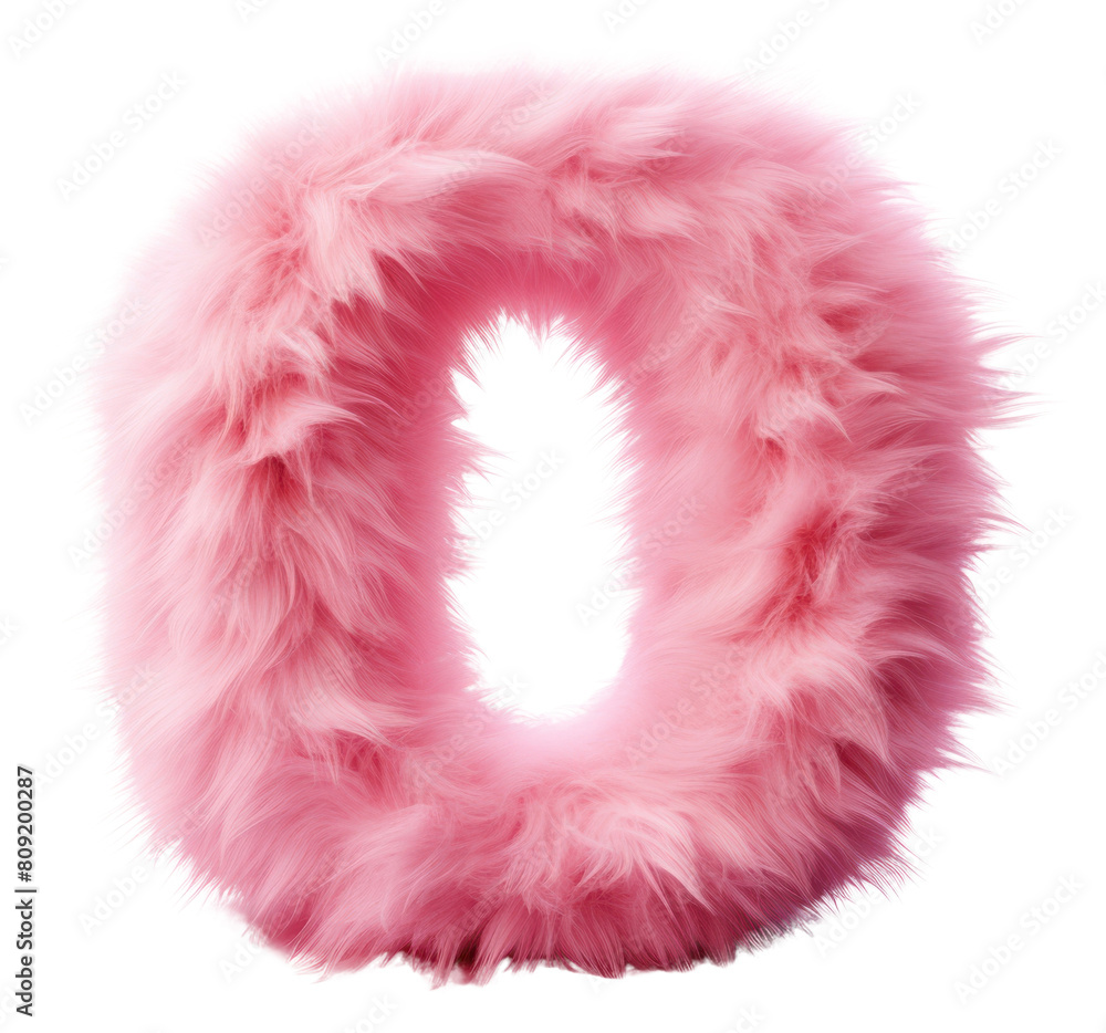 PNG Fur letter O pink white background celebration. PNG Fur letter O pink white background celebration.
