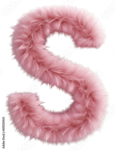 PNG Fur letter S pink accessories accessory.