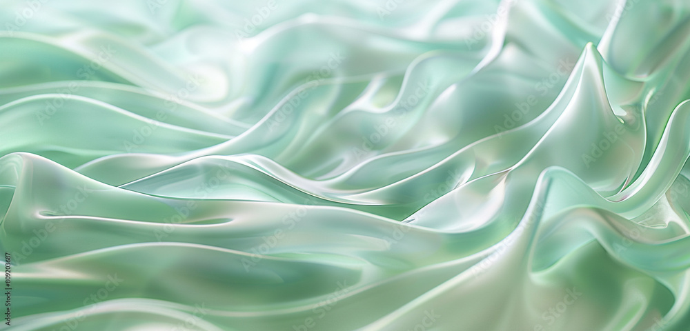 Cool frosted mint waves styled as abstract flames ideal for a fresh soothing background Cool frosted mint waves styled as abstract flames ideal for a fresh soothing background