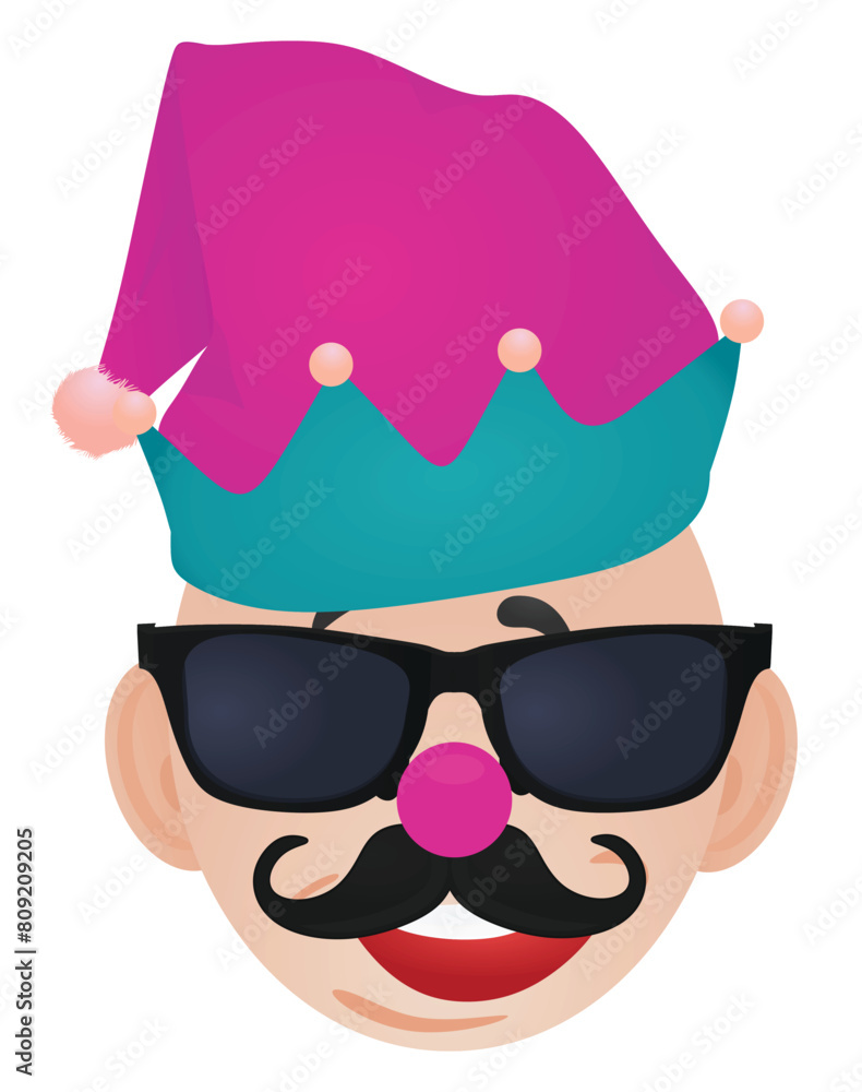 Joker face icon. vector illustration Joker face icon. vector illustration
