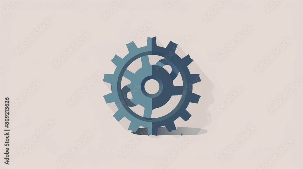 A vector illustration of a gear icon, representing mechanical systems and engineering concepts. A vector illustration of a gear icon, representing mechanical systems and engineering concepts.