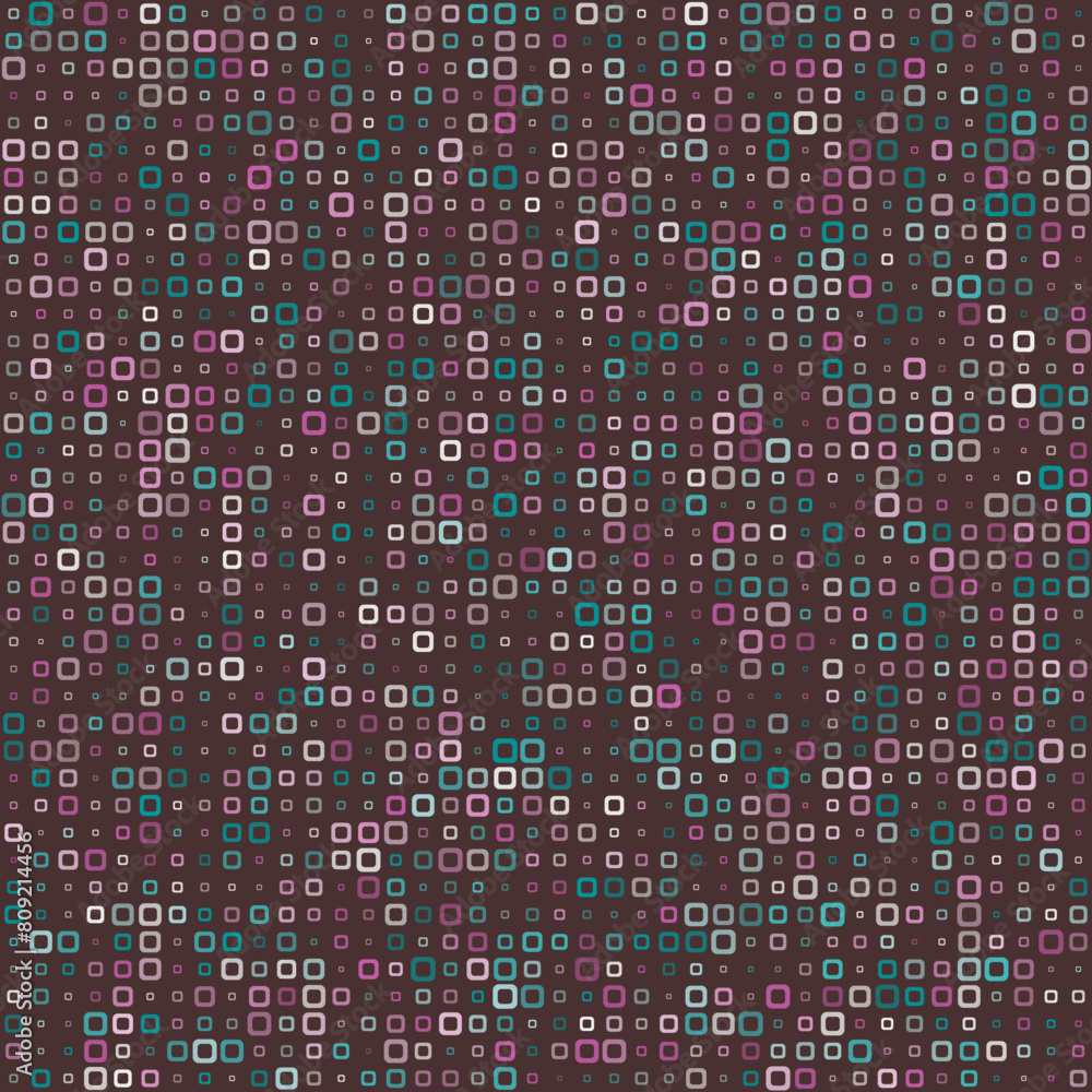 Abstract pattern. Rounded square frames in multiple colors. Muted tones with a hint of warmth. Delicate vector illustration. Abstract pattern. Rounded square frames in multiple colors. Muted tones with a hint of warmth. Delicate vector illustration.