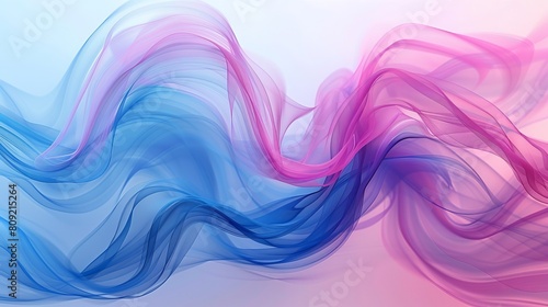 Abstract swirl wave background in blue and pink hues, resembling flowing liquid lines. Adds a dynamic and modern touch to design elements.