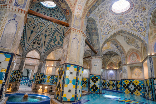 Sultan Amir Ahmad Bathhouse, also known as the Qasemi Bathhouse, is a traditional Iranian public bathhouse in Kashan, Iran. photo