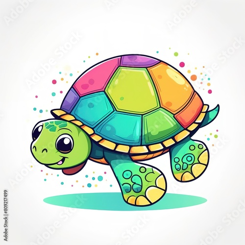 Watercolor sea turtle. illustration for greeting cards, invitations and other printing and web projects
