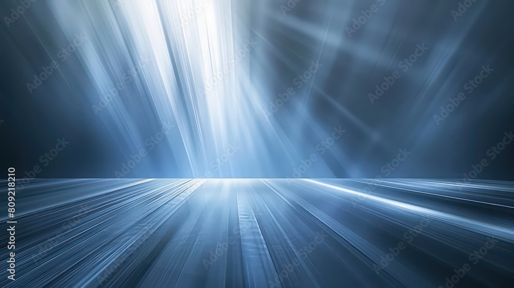 Universal abstract gray blue background with beautiful rays of illumination. Light interior wall for presentation