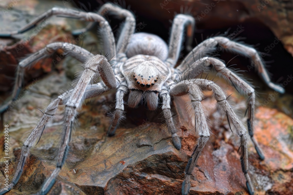 Huntsman Spider in Australia. Close-up photo of an Arachnid commonly found in Australian homes. Huntsman Spider in Australia. Close-up photo of an Arachnid commonly found in Australian homes.
