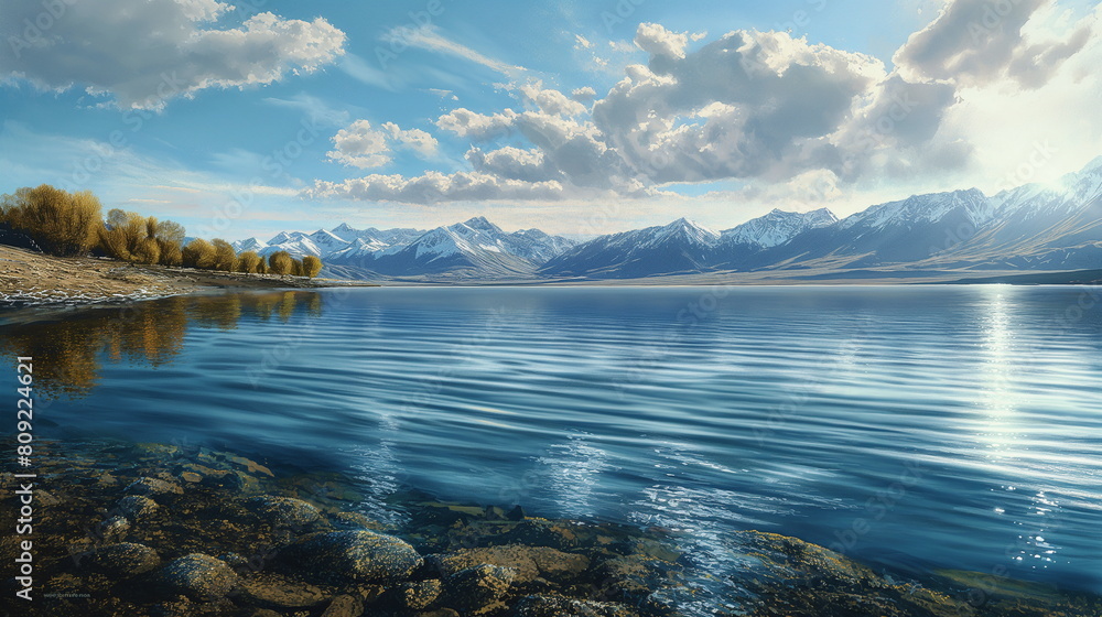 Fototapeta premium Photorealistic In this photorealistic painting Lak_012
