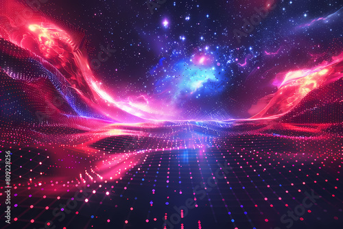 Wallpaper Mural abstract sci-fi illustration pulses with energy Torontodigital.ca