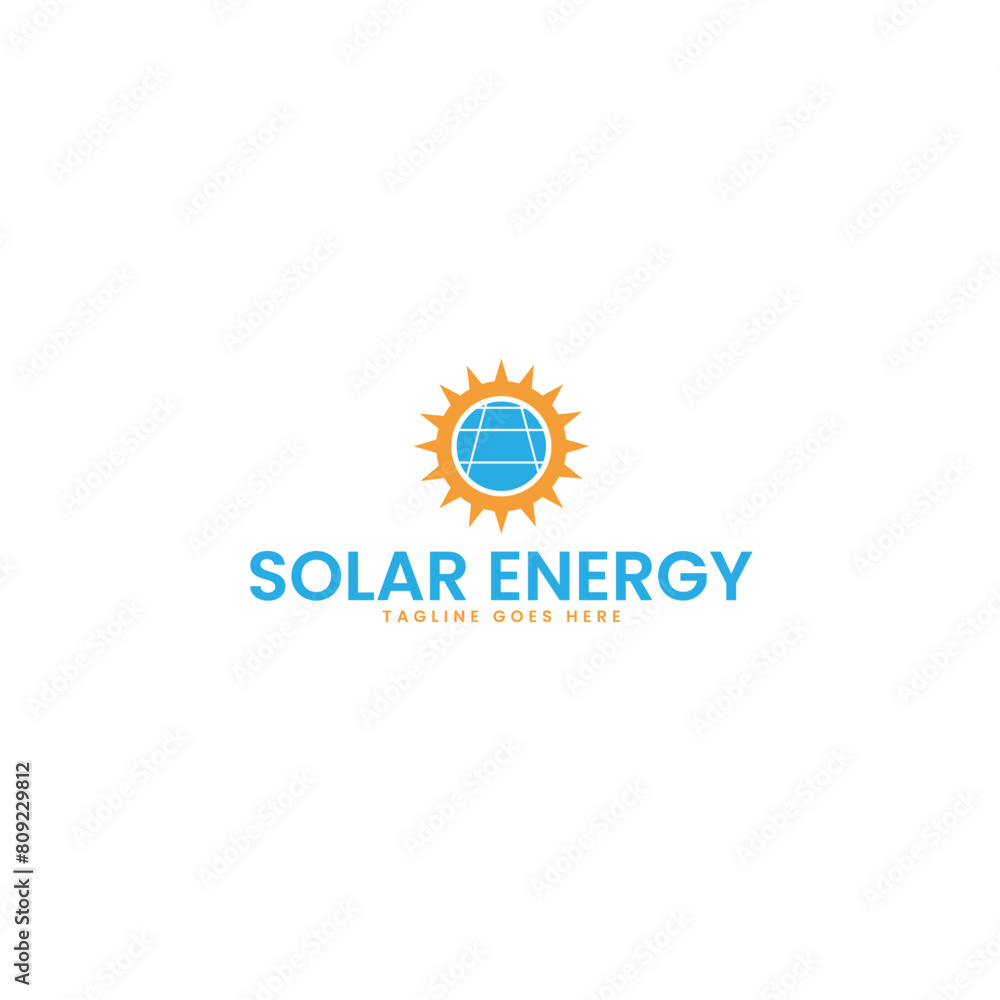 Solar energy logo design template vector illustration idea Solar energy logo design template vector illustration idea