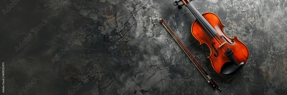 Fototapeta premium Classical Instrument Violin and Bow