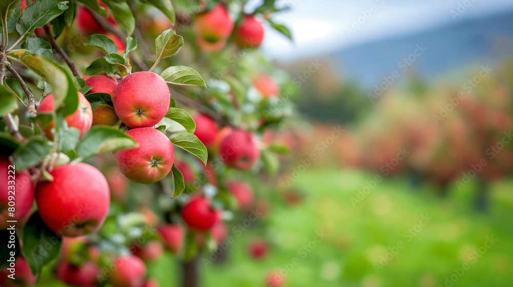 Ripe Apples in Orchard Ripe Apples in Orchard