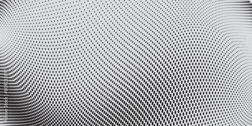 Abstract halftone wave dotted background. Futuristic twisted grunge pattern, dot, circles. Vector modern optical pop art texture for posters, business cards