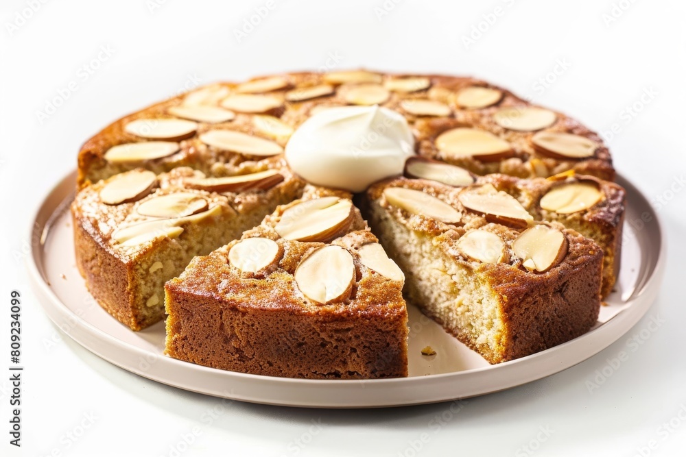 Yummy Almond Coffee Cake with Rich Texture Cream Cheese Yummy Almond Coffee Cake with Rich Texture Cream Cheese