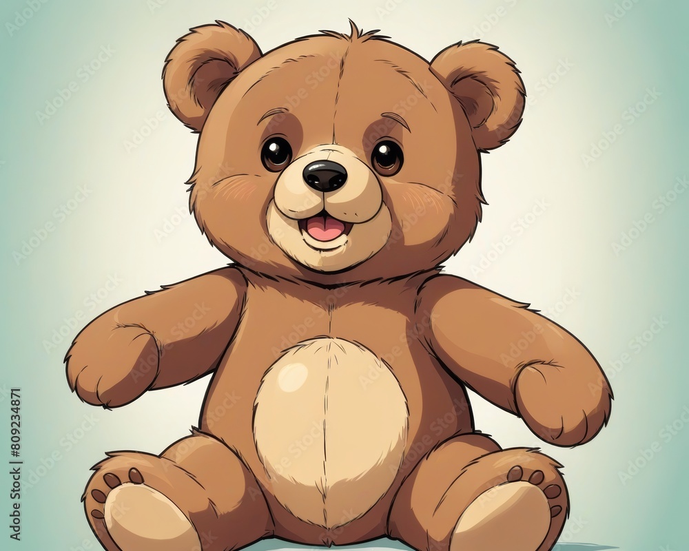 Obraz premium Adorable Teddy Bear Ready for Fun