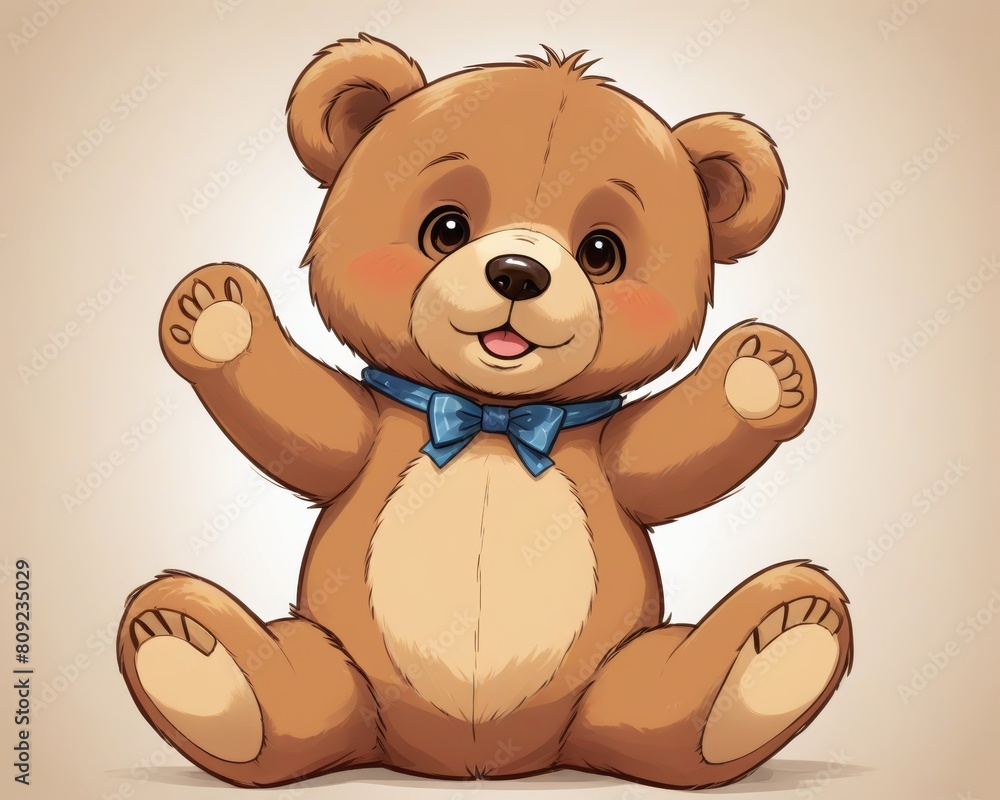 Fototapeta premium Adorable Teddy Bear Ready for Fun