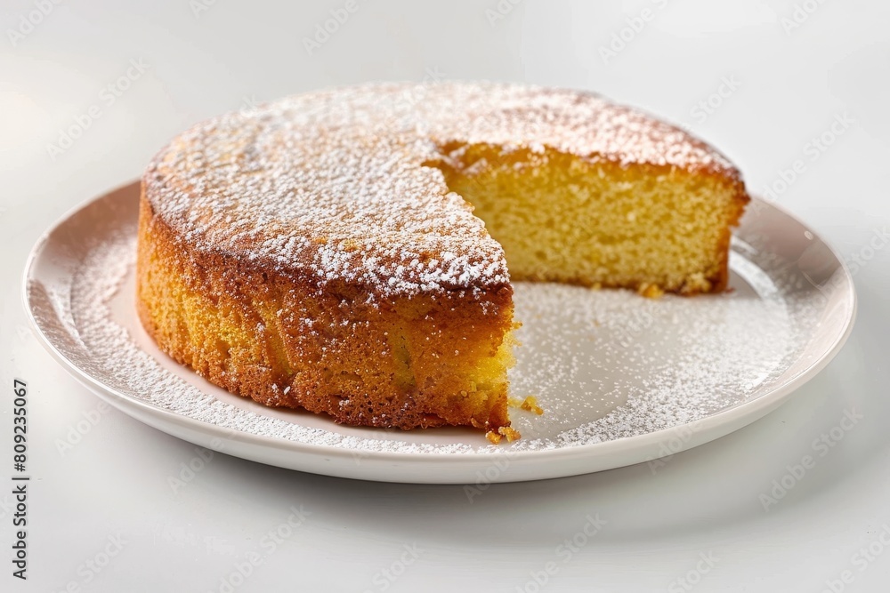 Moist Almond Cake with Exquisite Appearance