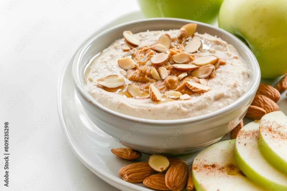 Tasty Almond Butter Yogurt Dip with Ground Cinnamon Tasty Almond Butter Yogurt Dip with Ground Cinnamon