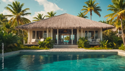 Stunning bungalow on the Bahamas islands journey © tanya78