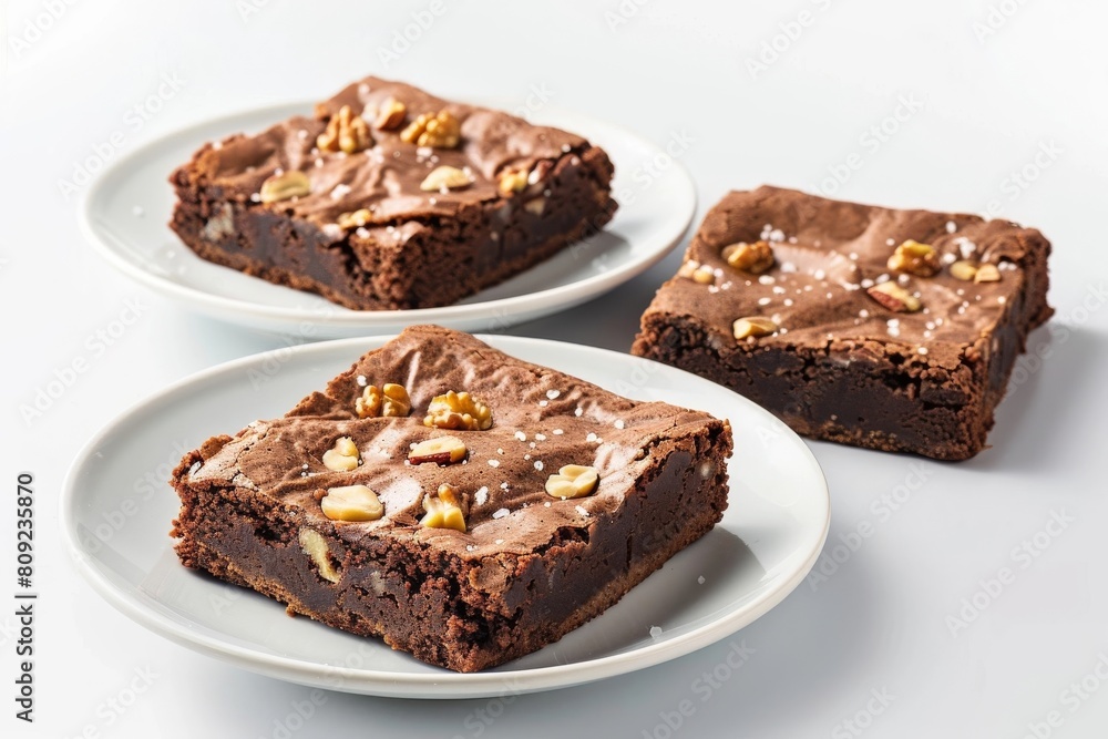 Tempting Almond Butter Brownies with Creamy Topping Tempting Almond Butter Brownies with Creamy Topping