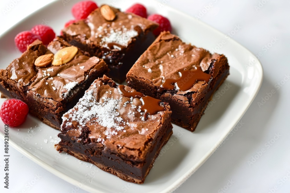 Delectable Almond Butter Brownies with Luscious Chocolate Syrup