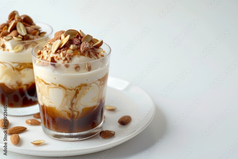 Scrumptious Almond Affogato: Espresso, Ice Cream, and Almonds Scrumptious Almond Affogato: Espresso, Ice Cream, and Almonds