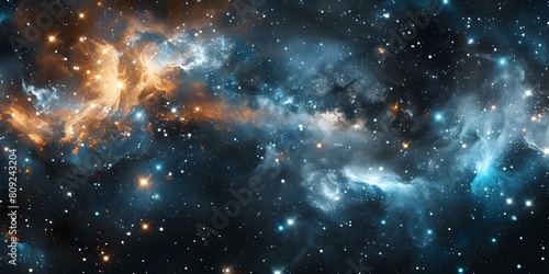 Exploring the Deep Space Universe: Stars and Nebulae for Science and Education. Concept Astronomy, Deep space, Stars, Nebulae, Science and Education