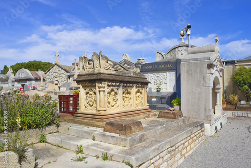 Obraz na płótnie Famous Cimiez Cemetery in Nice, France w salonie