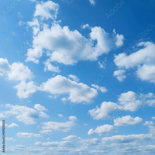 blue sky background with tiny clouds, nature abstract background for your design