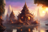 thai temple sreampunk 