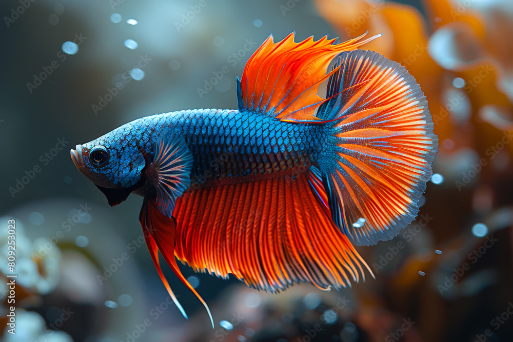 Betta fish siamese fighting fish in aquarium Betta fish siamese fighting fish in aquarium
