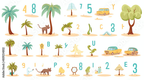 Prepositions of place for preschool and language st photo