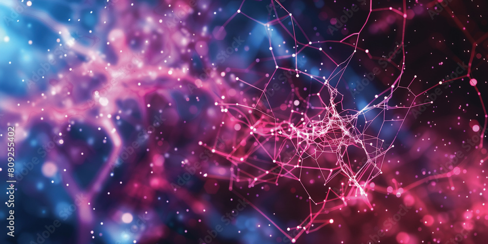 Obraz premium Abstract digital background. Can be used for technological processes, neural networks and AI, digital storages, sound and graphic forms, science, education, etc