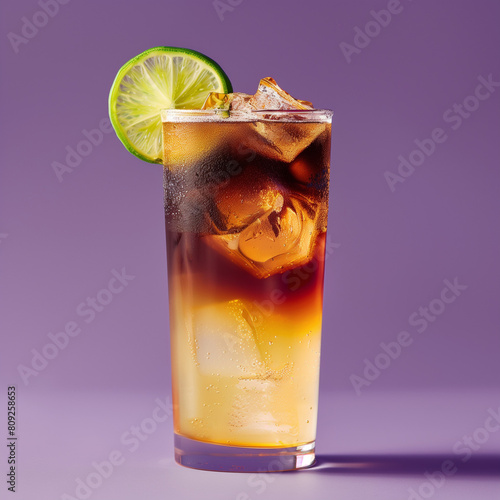 dark 'n' stormy cocktail photo