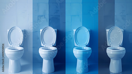 Visual Representation of Increasing Urination Frequency - From Comfort to Discomfort photo