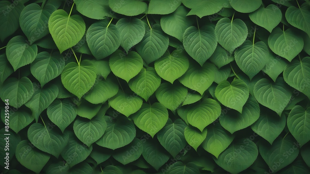 Fototapeta premium Explore leafy textures: intricate leaves against backdrop, perfect for versatile nature