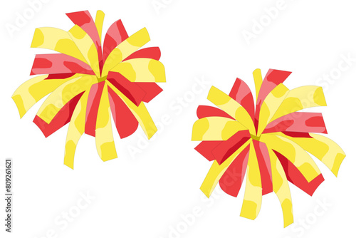 pom-poms vector.