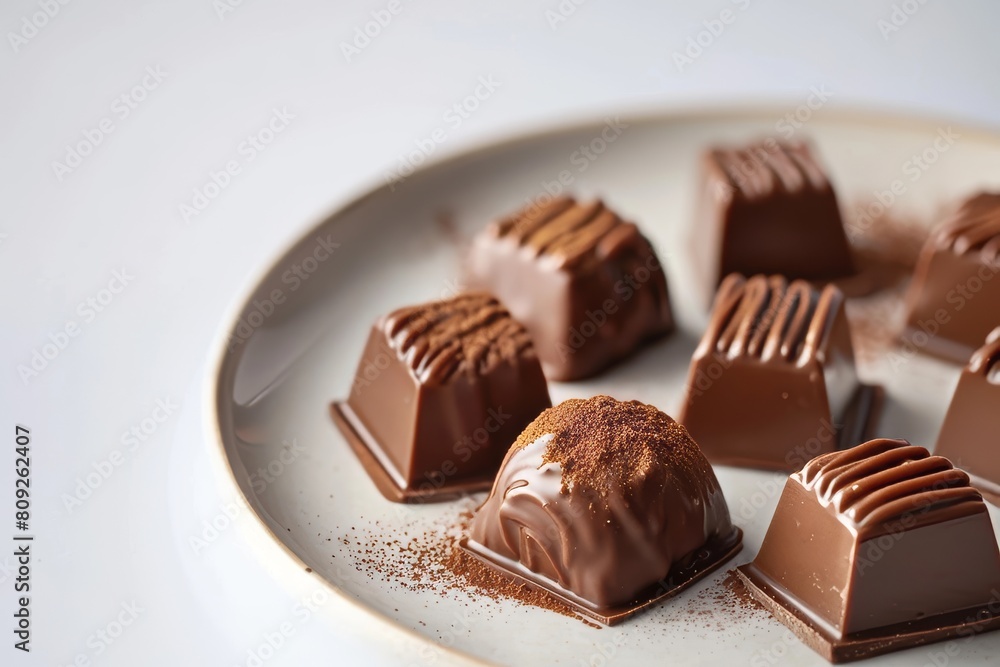 All-Purpose Truffles: Delectable Chocolate Treats on an Elegant Plate