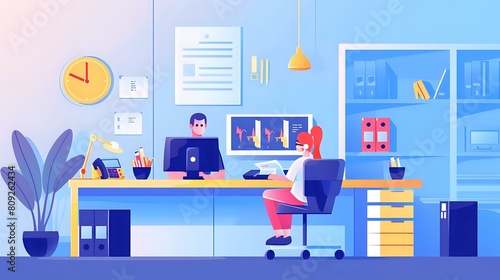 Wallpaper Mural Visual Representation of Personal Banker's Analytical Role Torontodigital.ca