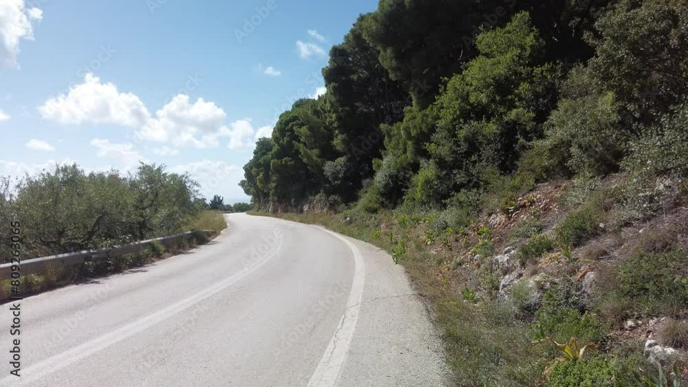 road in Kerion region in Zakynthos road in Kerion region in Zakynthos