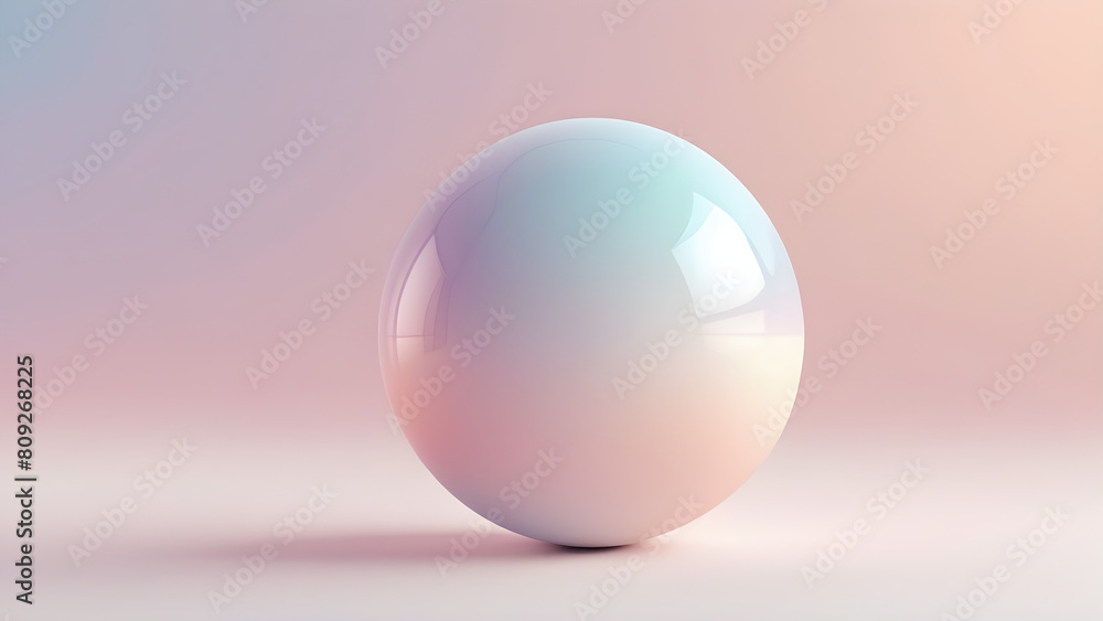 Pastel colored circular sphere, geometric graphic diagram that can be used as presentation background material Pastel colored circular sphere, geometric graphic diagram that can be used as presentation background material
