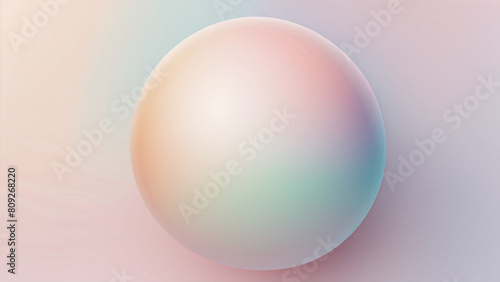 Pastel colored circular sphere  geometric graphic diagram that can be used as presentation background material