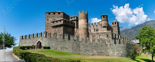 Castello di Fénis - The Fenis Castle in Aosta Valley, Italy
