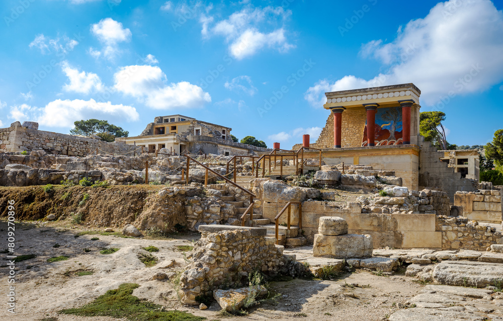 Palace of Knossos, Crete, Greece. Palace of Knossos, Crete, Greece.