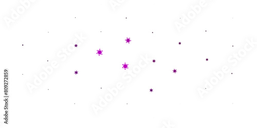 Light purple vector template with flu signs.
