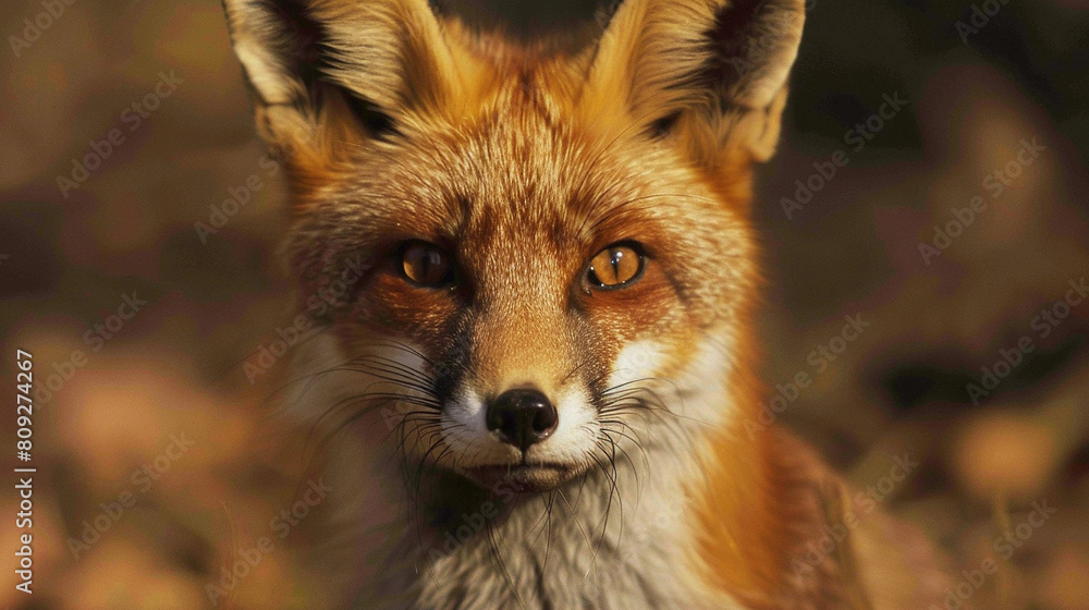 Close-up Portrait of a Red Fox in Natural Habitat Capturing the Intricate Details and Mesmerizing Gaze Close-up Portrait of a Red Fox in Natural Habitat Capturing the Intricate Details and Mesmerizing Gaze